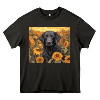 Asphalt black lab Heavy Core Tee - Unal Design