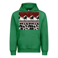 Emerald cowgirl with cowhide Urban Hoodie - TumblerDesignByShophia