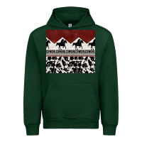 Forest Green cowgirl with cowhide Urban Hoodie - TumblerDesignByShophia