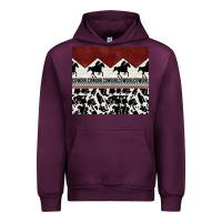 Mauve Wine cowgirl with cowhide Urban Hoodie - TumblerDesignByShophia