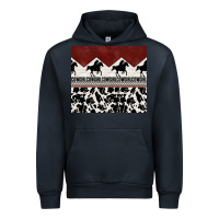 Navy cowgirl with cowhide Urban Hoodie - TumblerDesignByShophia
