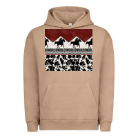 Pigment Burro cowgirl with cowhide Urban Hoodie - TumblerDesignByShophia