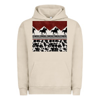 Pigment French Oak cowgirl with cowhide Urban Hoodie - TumblerDesignByShophia