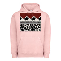 Pigment Salmon cowgirl with cowhide Urban Hoodie - TumblerDesignByShophia