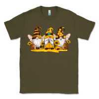Army Green western bee gnomes beehive honey sunflowers Classic Tee - Artiststas