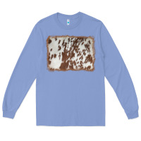 Colony Blue cowhide background Long Sleeve Tee - AdoDesignShop