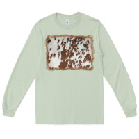 Matcha cowhide background Long Sleeve Tee - AdoDesignShop