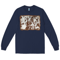 Navy cowhide background Long Sleeve Tee - AdoDesignShop
