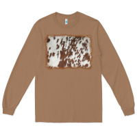 Toasted Coconut cowhide background Long Sleeve Tee - AdoDesignShop