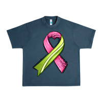 Midnight Navy breast cancer sport ribbons Urban Heavy Tee - AdoDesignShop