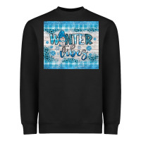 Black winter vibes gnome Heavyweight Sweatshirt - JahusDesignShop