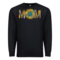 Black Western Mom With Gemstone And Sunflower Premium Sweatshirt - BundleAndBundleShop