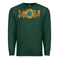 Sports Green Western Mom With Gemstone And Sunflower Premium Sweatshirt - BundleAndBundleShop