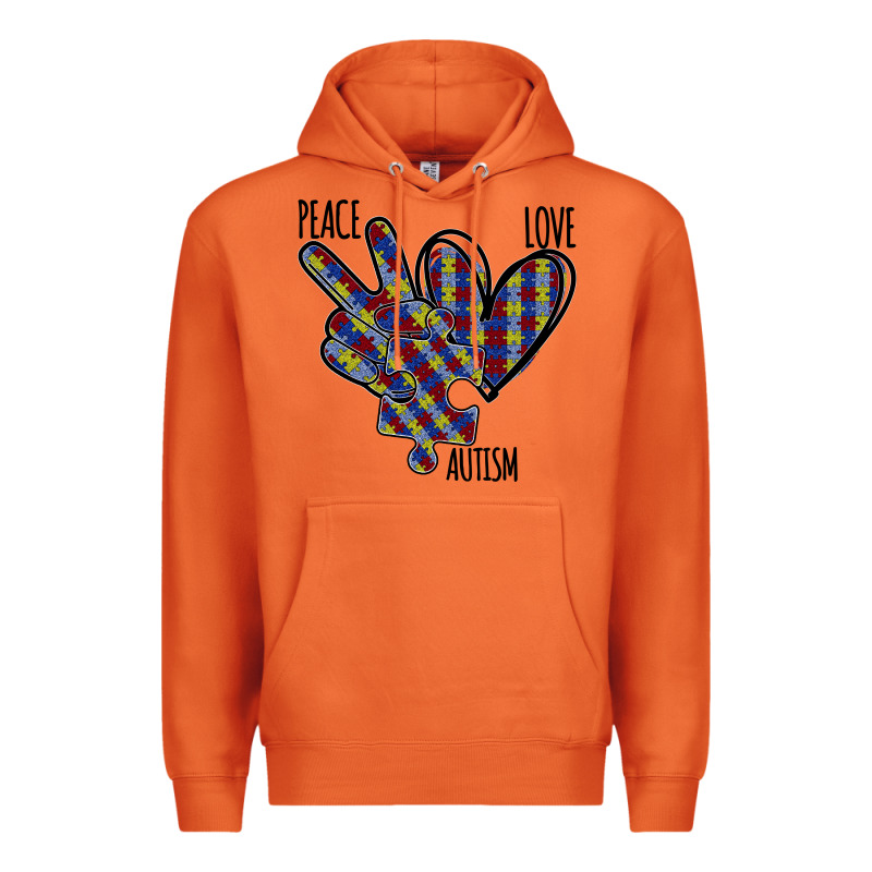 Peace Love Autism Premium Hoodie by Bettercallsaul | Teevron