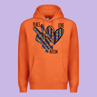 Peace Love Autism Premium Hoodie Designed By Bettercallsaul
