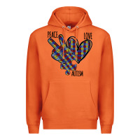 Carrot Peace Love Autism Premium Hoodie - Bettercallsaul