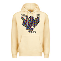 Pina Colada Peace Love Autism Premium Hoodie - Bettercallsaul