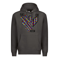 Smoke Peace Love Autism Premium Hoodie - Bettercallsaul