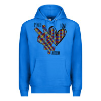 True Royal Peace Love Autism Premium Hoodie - Bettercallsaul