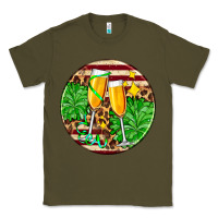 Army Green Christmas champagnes Classic Tee - AdoDesignShop