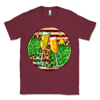 Burgundy Christmas champagnes Classic Tee - AdoDesignShop