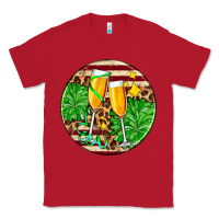 Red Christmas champagnes Classic Tee - AdoDesignShop
