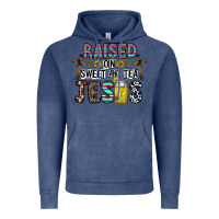 Vintage Denim raised on sweet and tea jesus Vintage Hoodie - CowhideDigitalArt