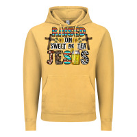 Vintage Mustard raised on sweet and tea jesus Vintage Hoodie - CowhideDigitalArt