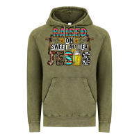 Vintage Olive raised on sweet and tea jesus Vintage Hoodie - CowhideDigitalArt