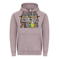 Raised On Sweet And Tea Jesus Vintage Hoodie | Teevron