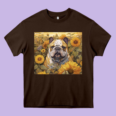 Bulldog Heavy Core Tee Designed By Unal Design