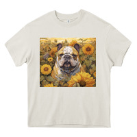 Cream bulldog Heavy Core Tee - Unal Design