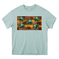 Arona dinosaur triceratops sippy cup Heavy Core Tee - Artiststas
