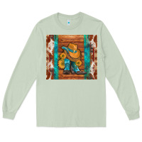 Matcha cowboy boots turquoise aztec cowhide Long Sleeve Tee - Artiststas