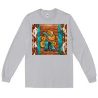 Moon Dust cowboy boots turquoise aztec cowhide Long Sleeve Tee - Artiststas