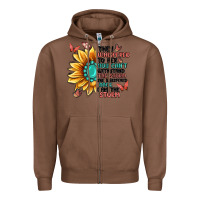 Chestnut they whispered to her you can't withstand the stor Zipper Hoodie - MaliasSmallBusiness