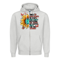 Dove Grey they whispered to her you can't withstand the stor Zipper Hoodie - MaliasSmallBusiness