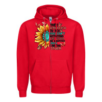 Red they whispered to her you can't withstand the stor Zipper Hoodie - MaliasSmallBusiness