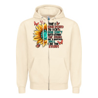 Sandshell they whispered to her you can't withstand the stor Zipper Hoodie - MaliasSmallBusiness