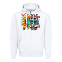 White they whispered to her you can't withstand the stor Zipper Hoodie - MaliasSmallBusiness