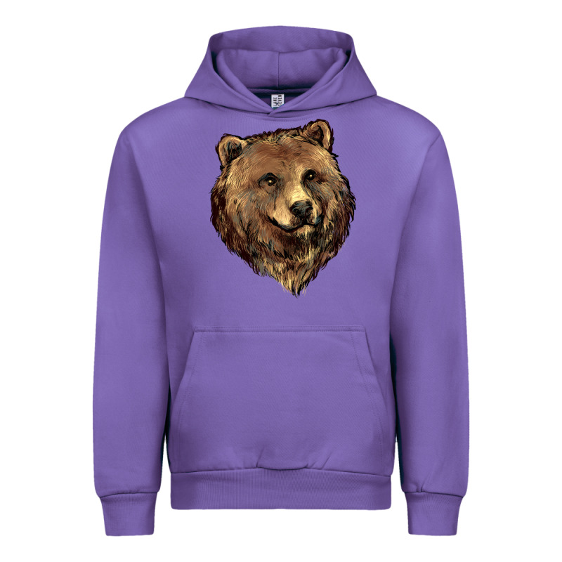 Grizzly Bear Head Urban Hoodie by HowdyJamesFarm | Teevron