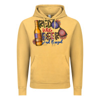Vintage Mustard red white beer and boozed Vintage Hoodie - CowhideDigitalArt