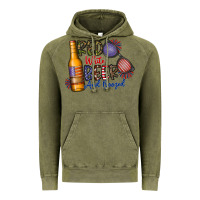 Vintage Olive red white beer and boozed Vintage Hoodie - CowhideDigitalArt