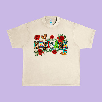 Mexicana Urban Heavy Tee Designed By Adodesignshop