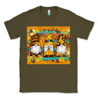Army Green western bee gnomes  honeycomb  leopard turquoise wooden serape Classic Tee - Artiststas