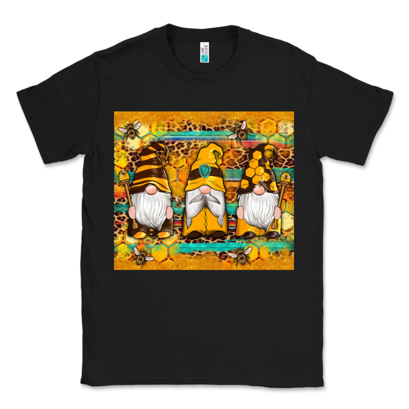 Western Bee Gnomes  Honeycomb  Leopard Turquoise Wooden Serape Classic Tee by Artiststas | Teevron