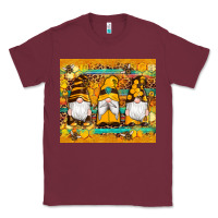 Burgundy western bee gnomes  honeycomb  leopard turquoise wooden serape Classic Tee - Artiststas