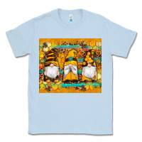 Dusty Blue western bee gnomes  honeycomb  leopard turquoise wooden serape Classic Tee - Artiststas