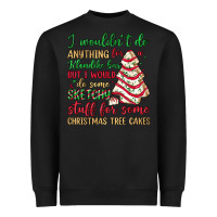 Black sketchy stuff for some christmas tree cakes Heavyweight Sweatshirt - JahusDesignShop