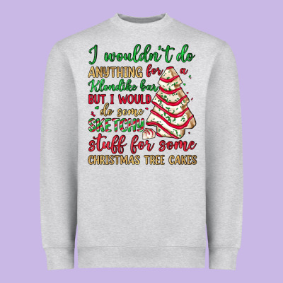 Sketchy Stuff For Some Christmas Tree Cakes Heavyweight Sweatshirt Designed By Jahusdesignshop
